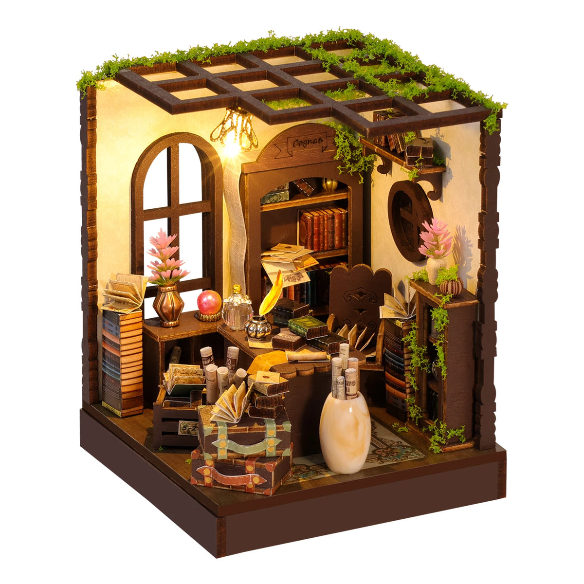Magic Book Nook — DIY Wooden Miniature Bookshelf Kit