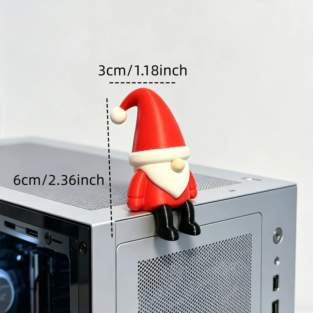 Sitting Christmas Santa — Cute Shelf-Edge Festive Ornament
