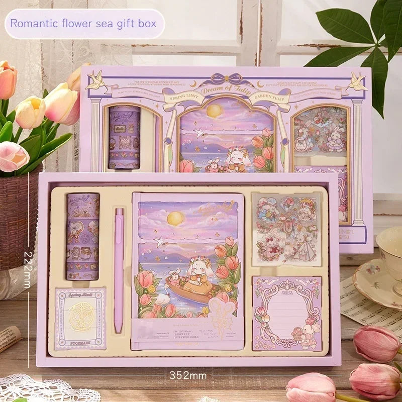 Cute Korean Handbook Stationery Gift Set — Charming Desk & Diary Essentials