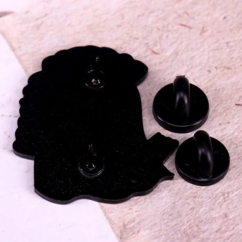 Ghost Reading Enamel Pin — Kawaii Book-Loving Spirit