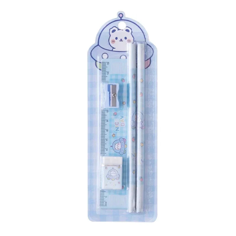 Little Scribblers — Cartoon Stationery Gift Set (5 Pieces)