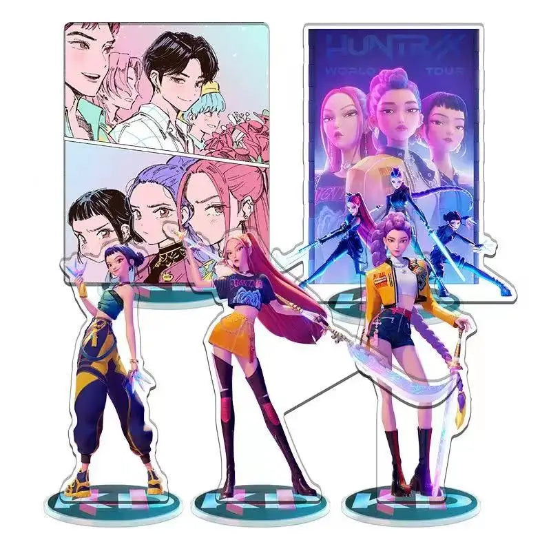 K-Pop Demon Hunter Acrylic Stand Figures — Rumi, Mira & Zoey