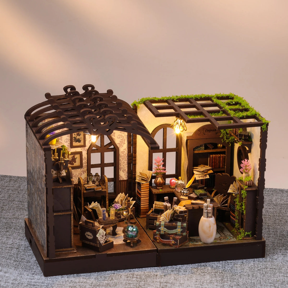Magic Book Nook — DIY Wooden Miniature Bookshelf Kit