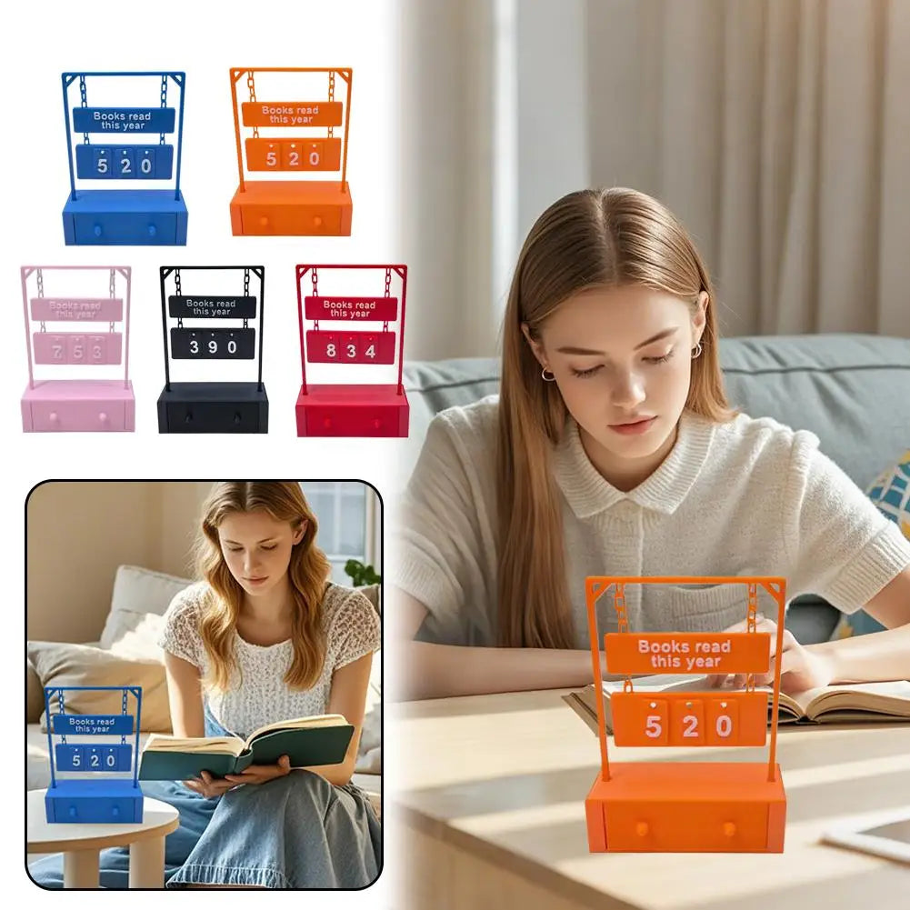 “Books Read This Year” Counter — Bookish Desk/Bookshelf Tracker