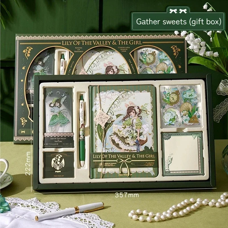 Cute Korean Handbook Stationery Gift Set — Charming Desk & Diary Essentials