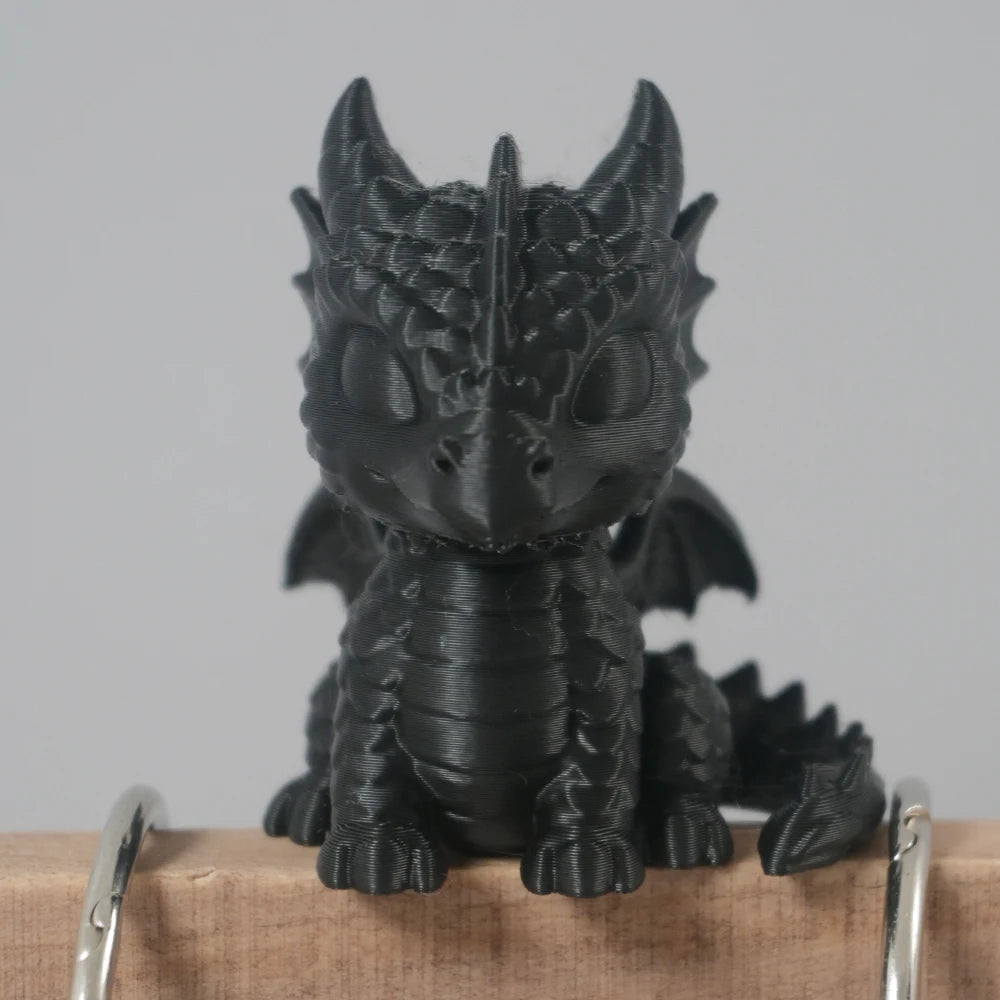 Baby Dragon Figurine — Cute Mini 3D Printed Fantasy Ornament