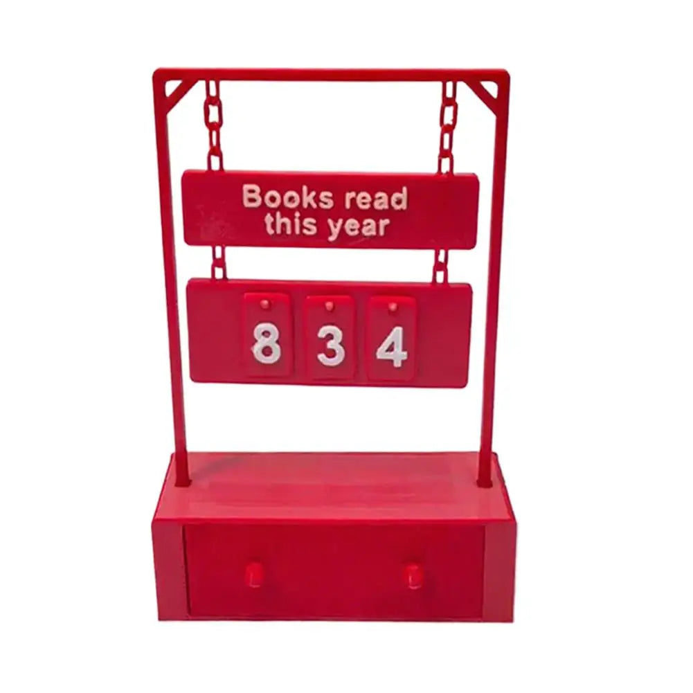 “Books Read This Year” Counter — Bookish Desk/Bookshelf Tracker