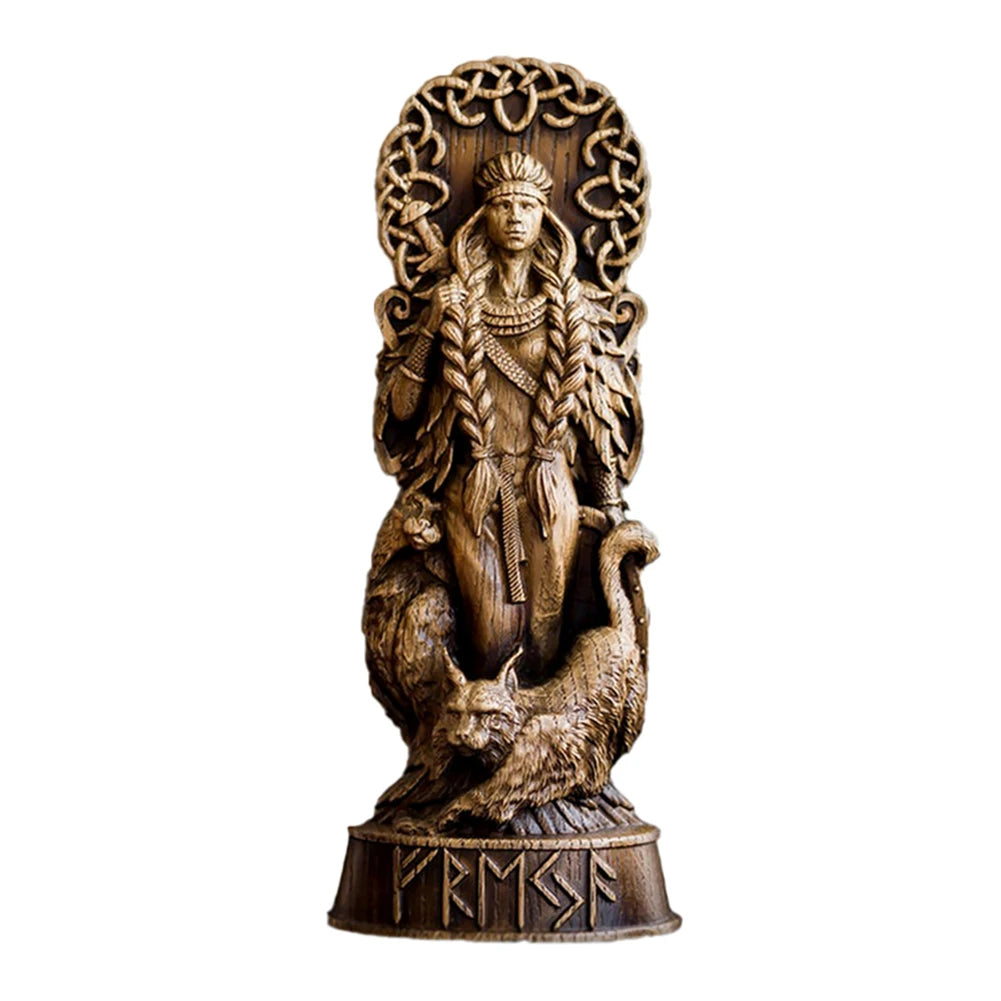 Norse Gods Statues — Odin, Thor, Loki & Freya Viking Mythology Sculptures