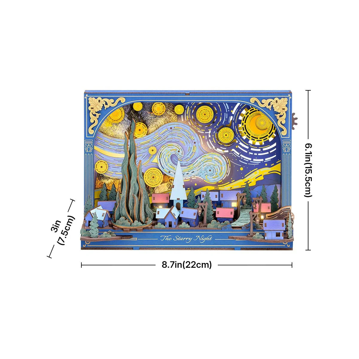 Robotime The Starry Night - 3D Moving Wood Puzzle
