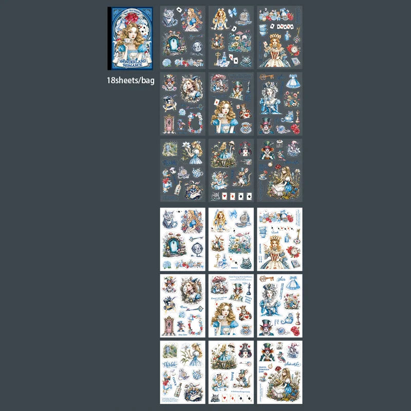 Fairy Tale Sequel Series Sticker Books (18-Piece Set)