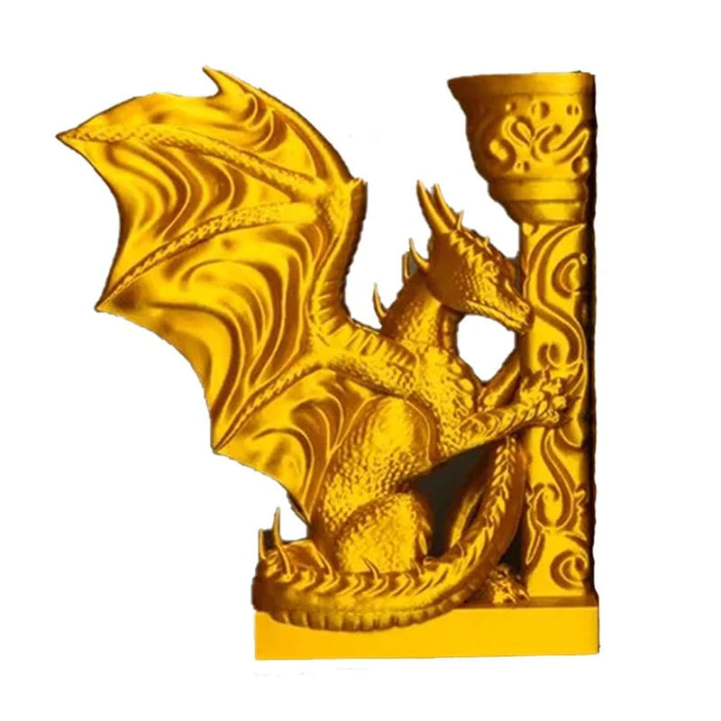 Dragon Wing Bookends — In Gold or Black Fantasy