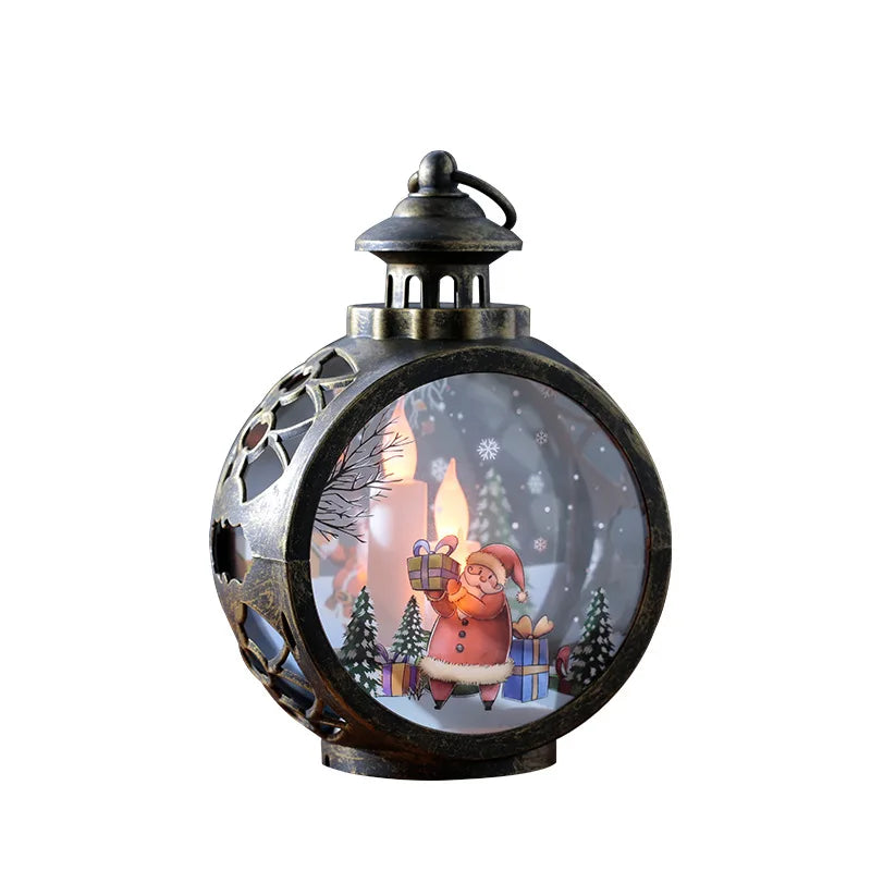 Retro Christmas Night Lights – Festive Mini Lamps for Windows, Desks & Holiday Displays