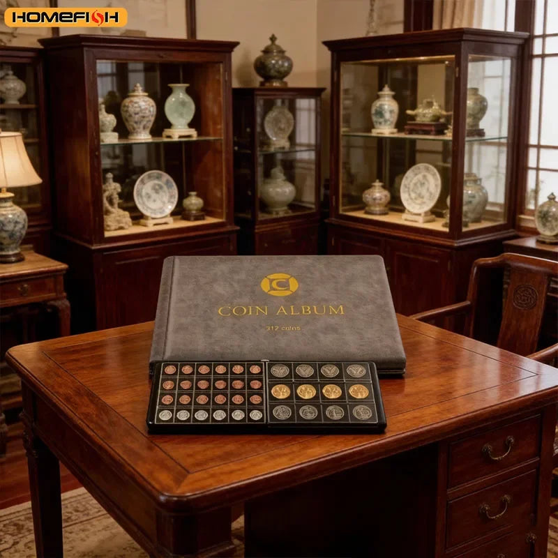 312-Pocket Coin Collection Album — Collector’s Storage & Display Binder