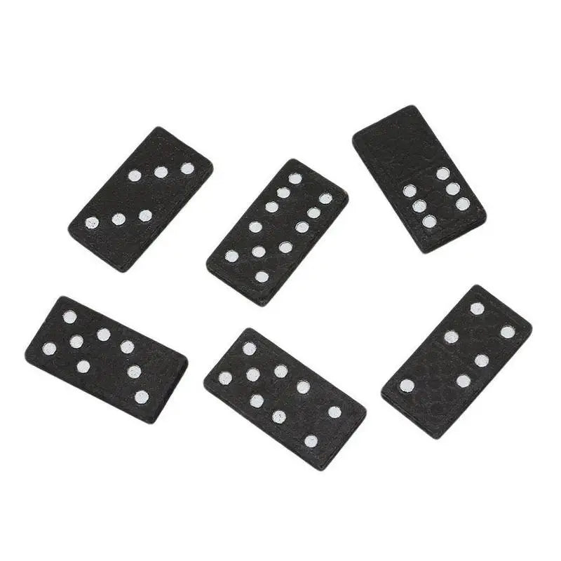 Double Six — Classic Black Dominoes Set in Wooden Box