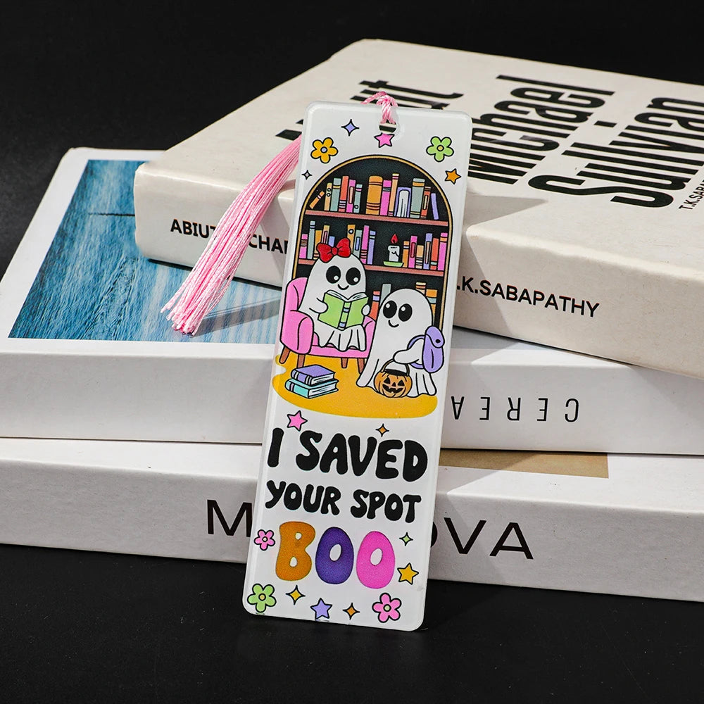 Halloween Ghost & Skeleton Bookmarks — Spooky Page Holders (Pick 1 or Full Set of 8)