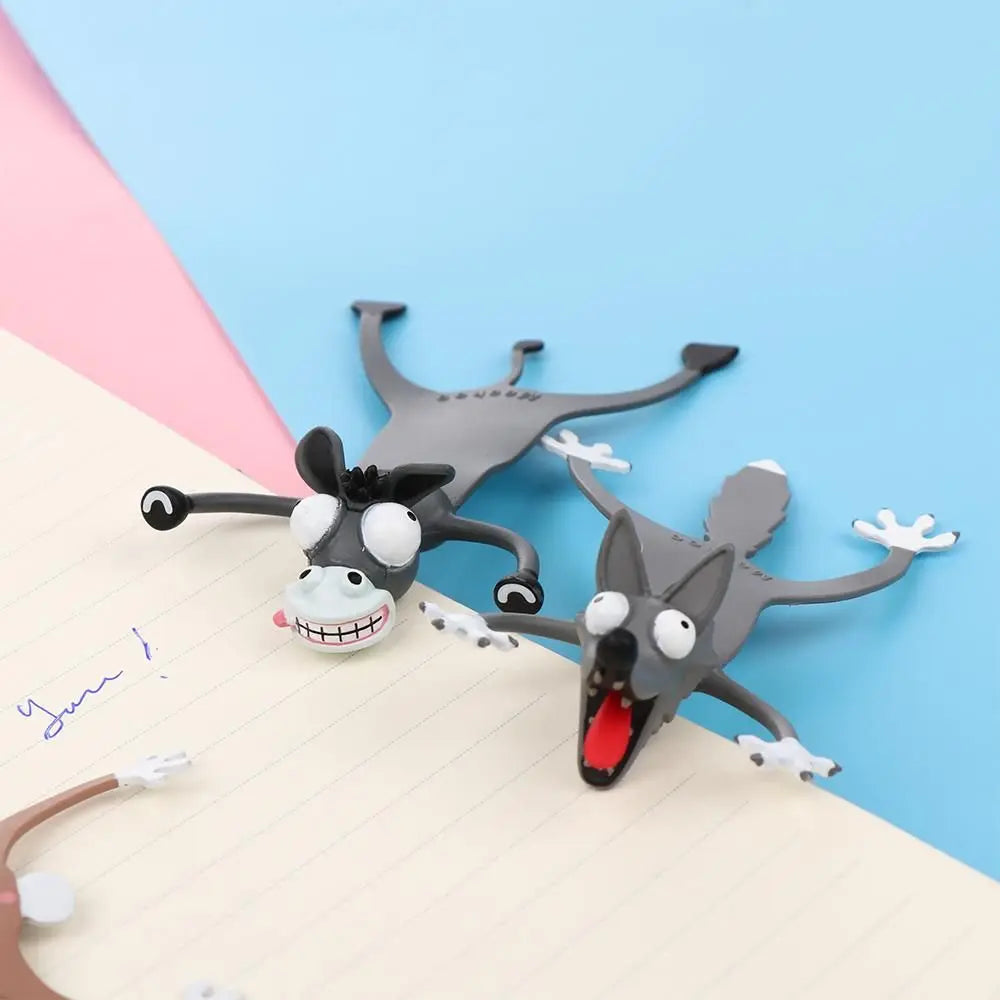 Squished Critter 3D Bookmarks — Cute Cartoon Animal Page-Savers