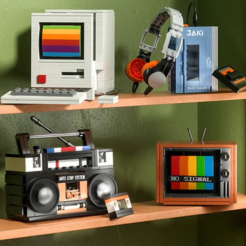 Retro Tech Building Block Mini Models