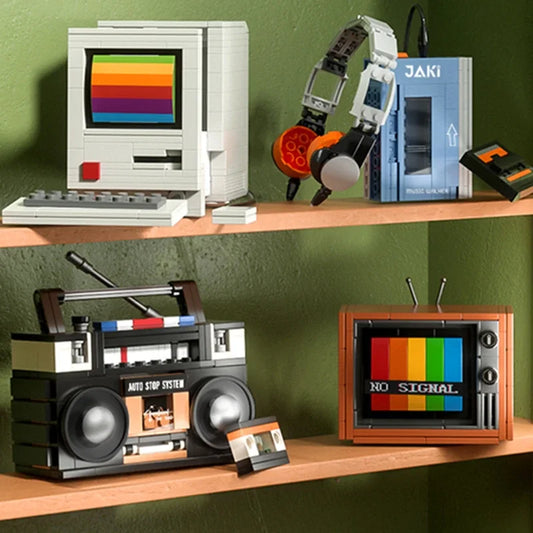 Retro Tech Building Block Mini Models
