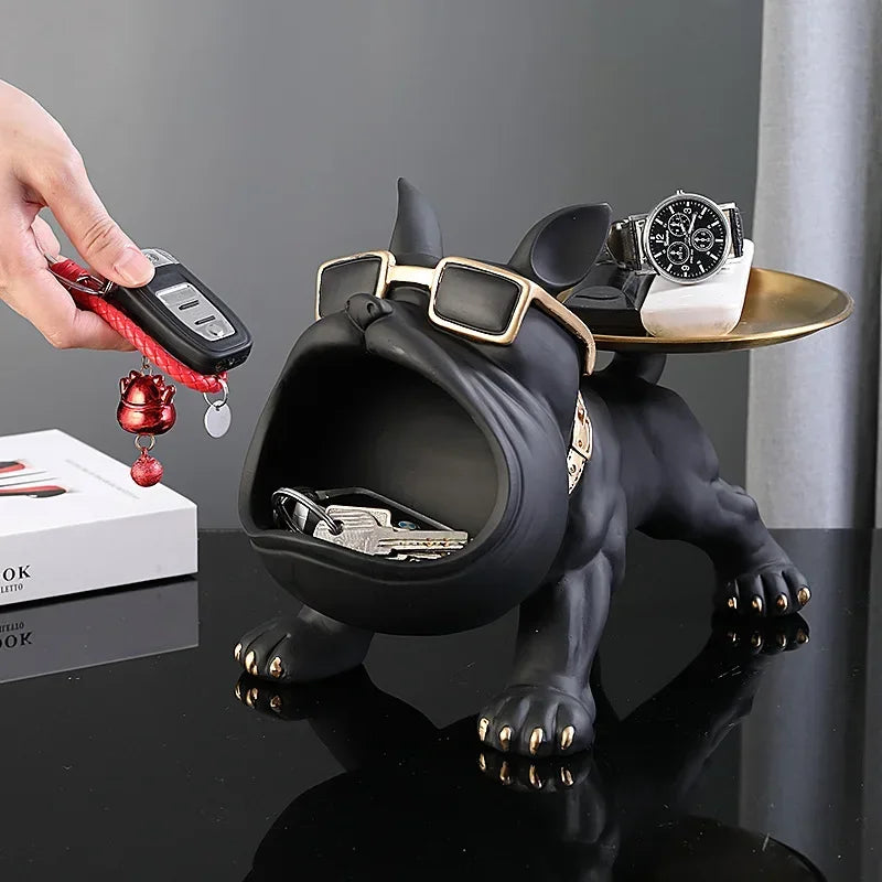 Quirky Bulldog Storage Statue — Useful storage for small items