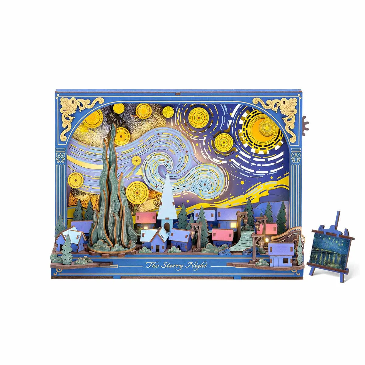 Robotime The Starry Night - 3D Moving Wood Puzzle