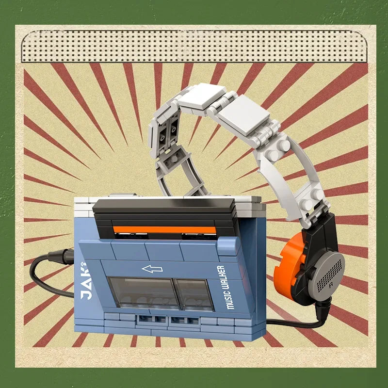 Retro Tech Building Block Mini Models