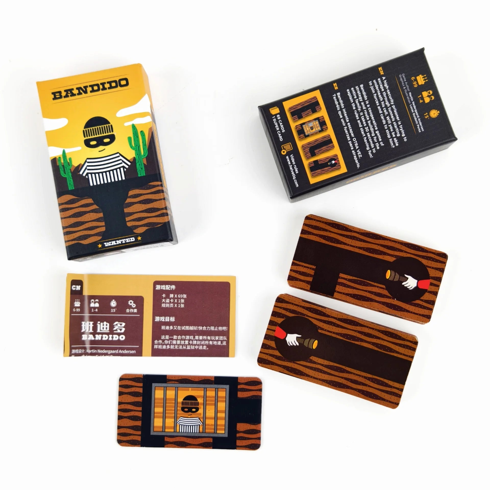 Bandido / Bandida Board Game — Cooperative Strategy Escape Adventure