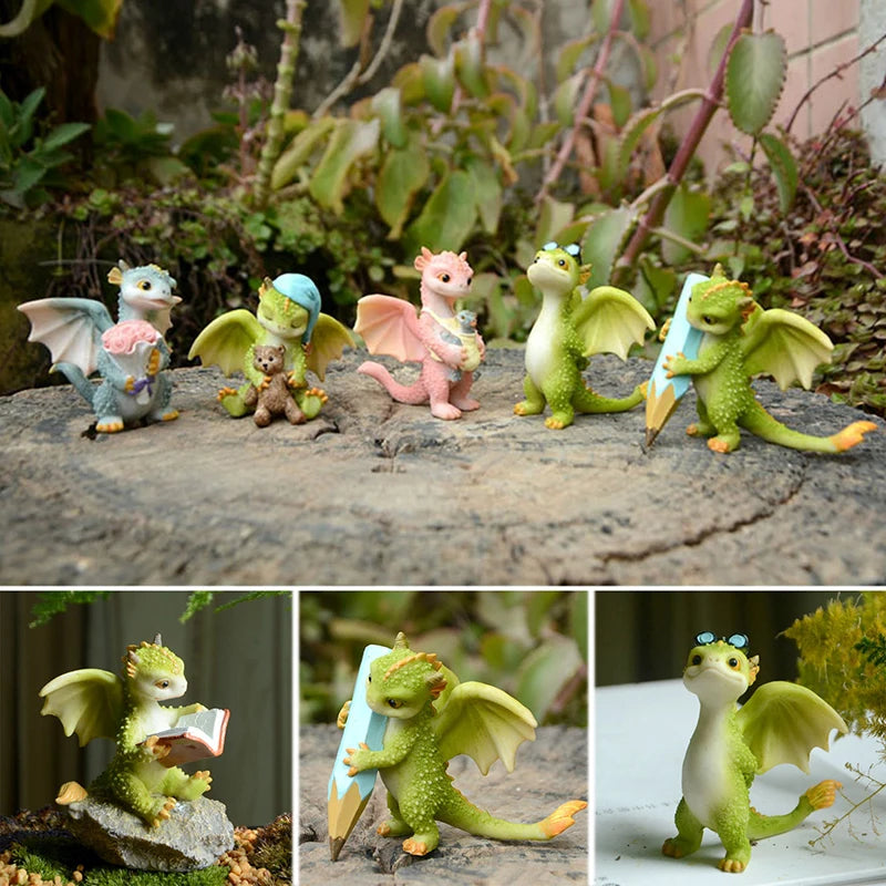 Pocket-Sized Dragons — Cute Mini Resin Dragon Figurines