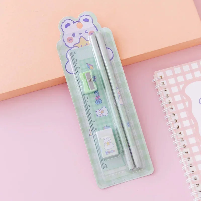 Little Scribblers — Cartoon Stationery Gift Set (5 Pieces)