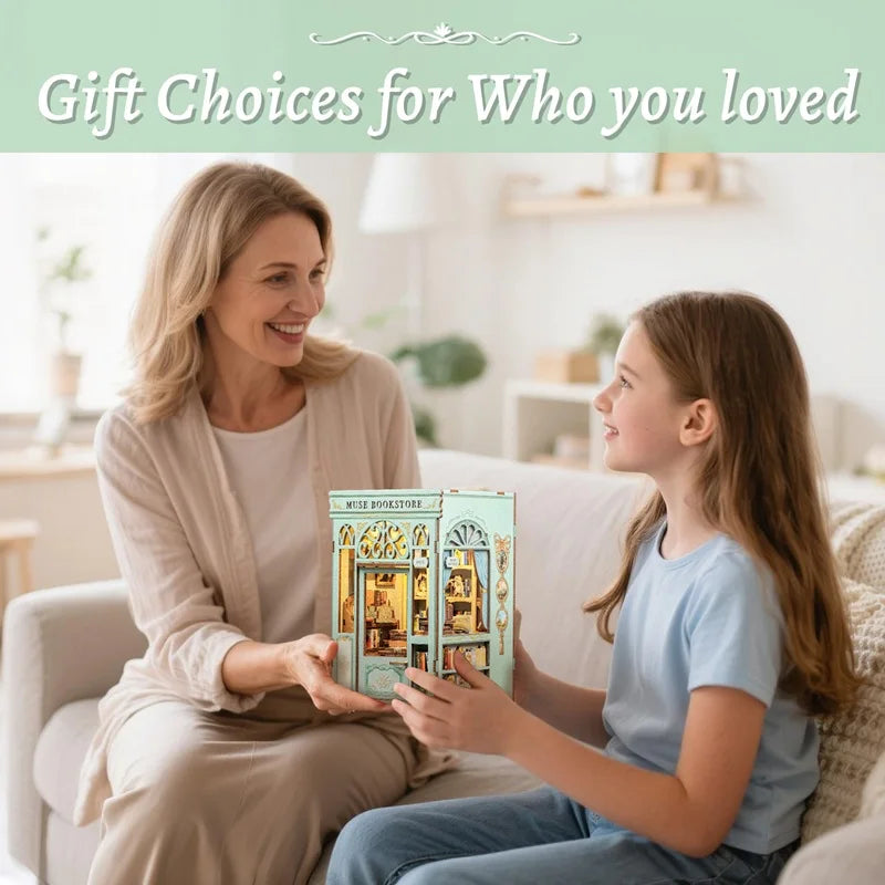 CUTEBEE Muse Bookstore Book Nook Kit