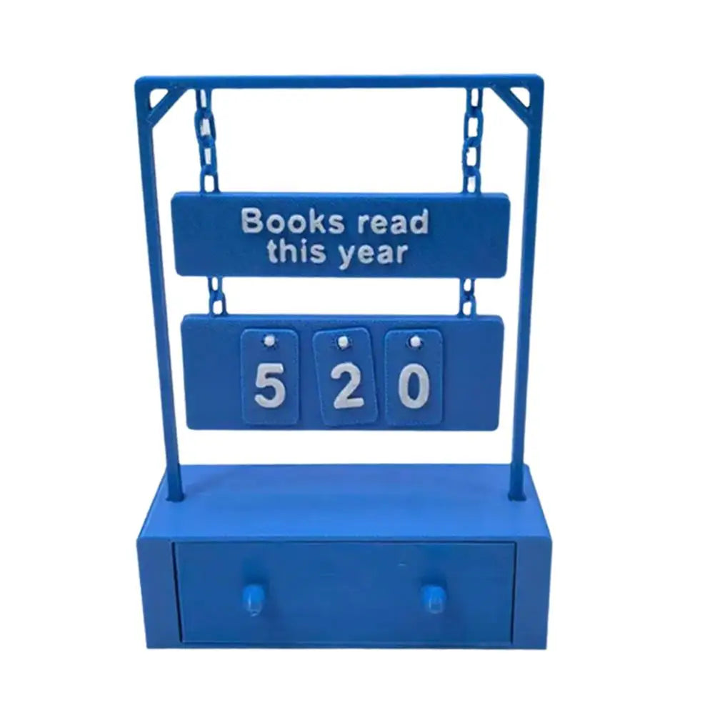“Books Read This Year” Counter — Bookish Desk/Bookshelf Tracker