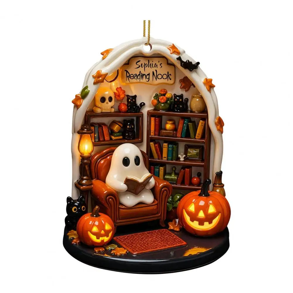 Halloween Ghost Acrylic Ornaments — Spooky-Cute Reading Décor