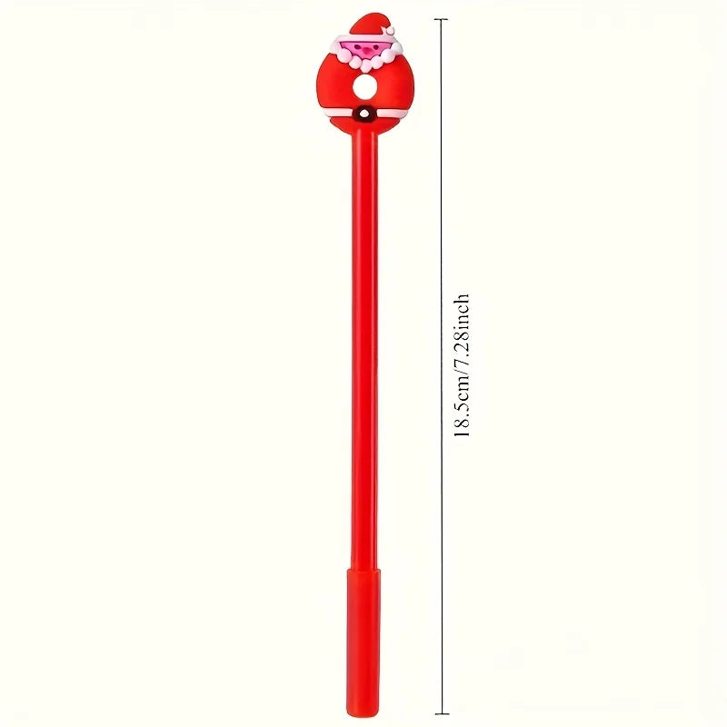 12-Piece Christmas Cartoon Pen Set — Festive Pens for Students, Writers & Holiday Gifting | Cute Stationery Collection
