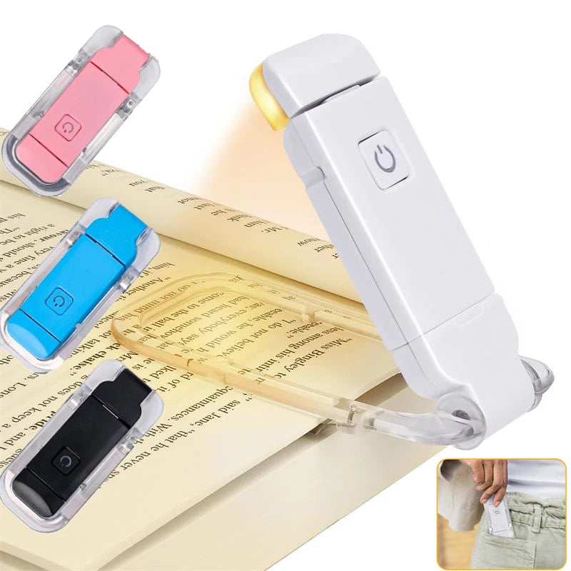 LED USB Rechargeable Book Light — Adjustable Brightness & Color Temperature