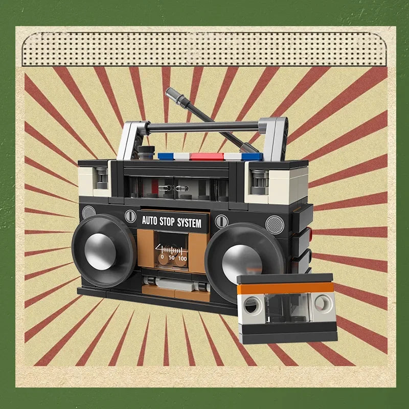 Retro Tech Building Block Mini Models