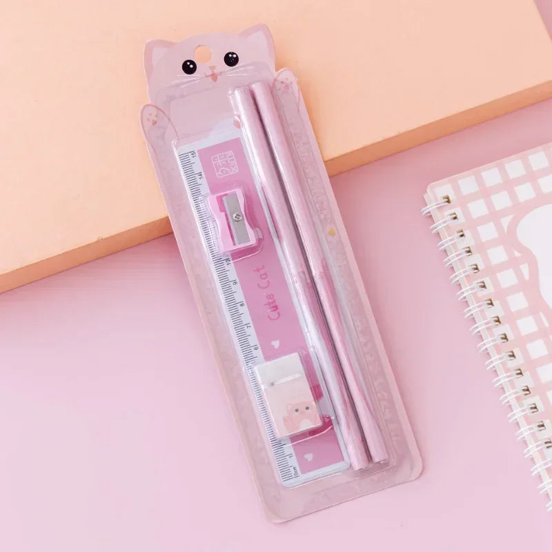 Little Scribblers — Cartoon Stationery Gift Set (5 Pieces)