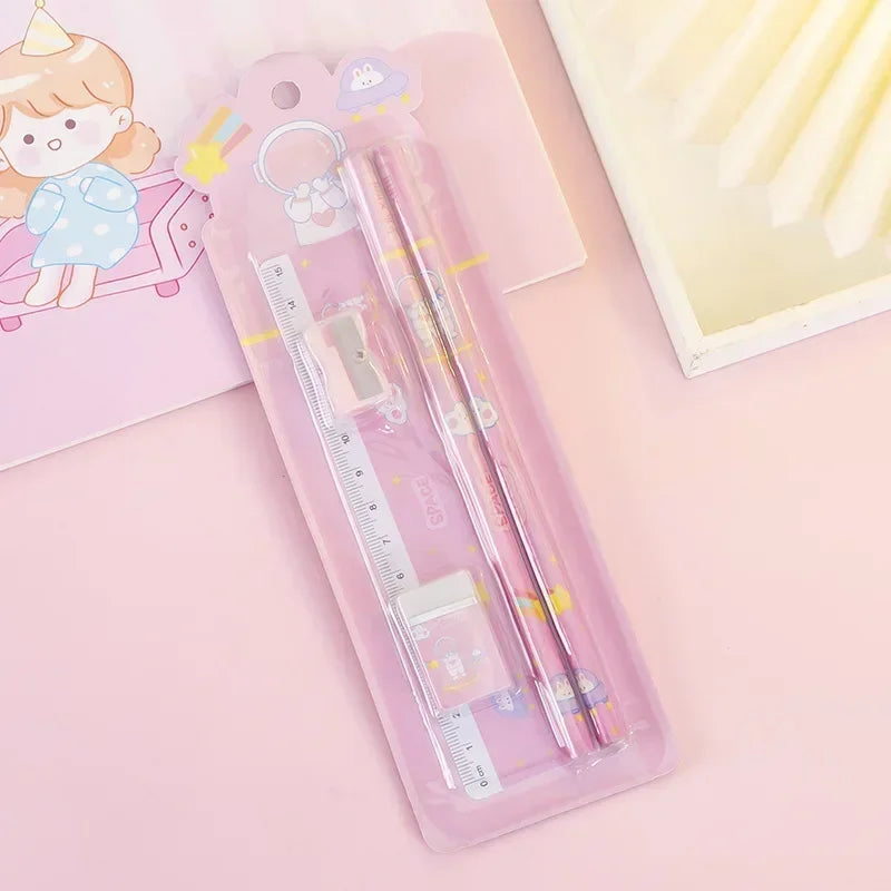 Little Scribblers — Cartoon Stationery Gift Set (5 Pieces)
