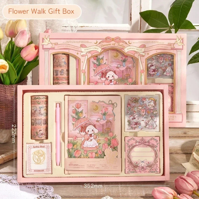 Cute Korean Handbook Stationery Gift Set — Charming Desk & Diary Essentials