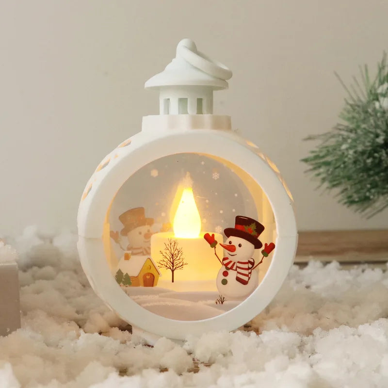 Retro Christmas Night Lights – Festive Mini Lamps for Windows, Desks & Holiday Displays