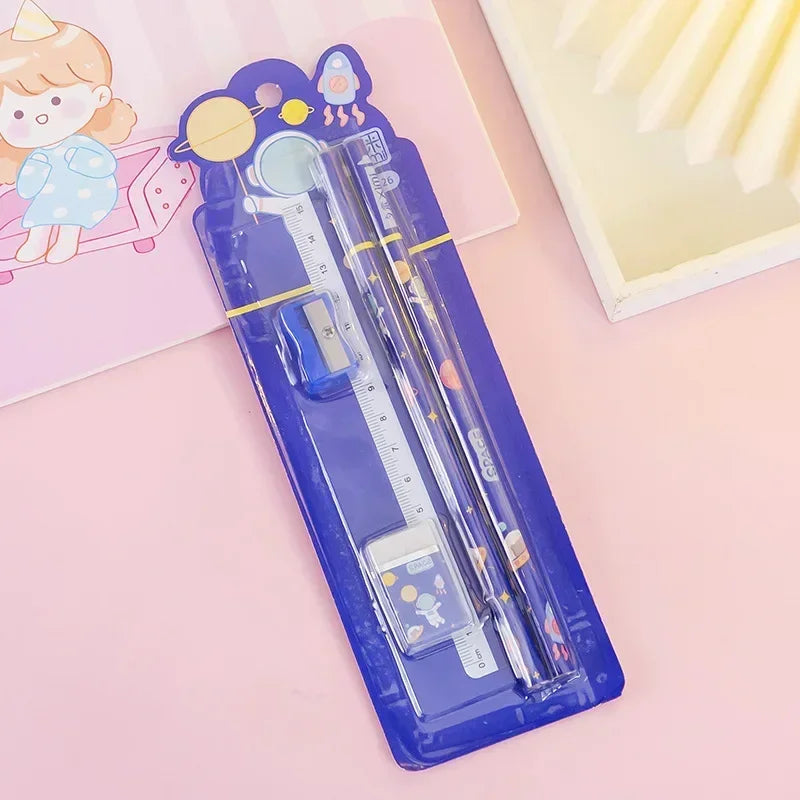 Little Scribblers — Cartoon Stationery Gift Set (5 Pieces)