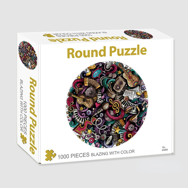 Round Jigsaw Puzzle's - 3 Designs to select