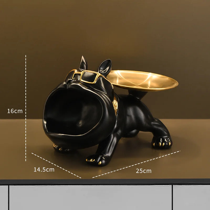 Quirky Bulldog Storage Statue — Useful storage for small items