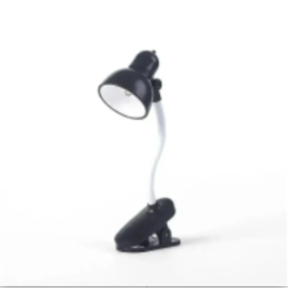 Mini Clip-On Reading Lamp — Retro Table Light Style
