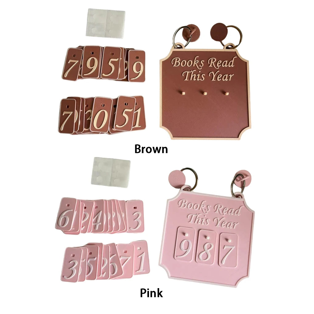 “Books Read This Year” Hanging Shelf Sign — Reading Tracker Decoration