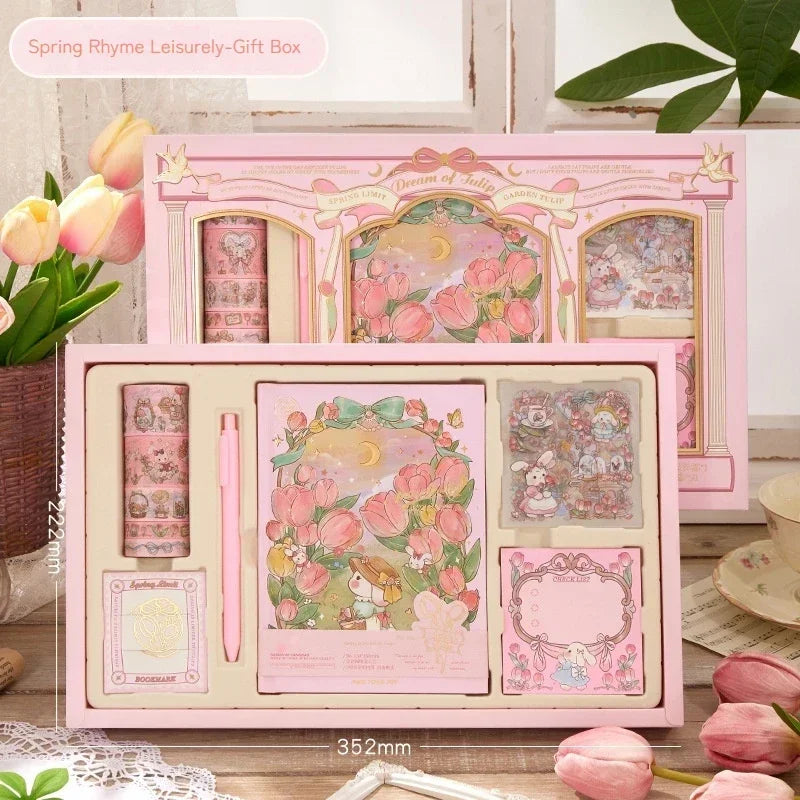 Cute Korean Handbook Stationery Gift Set — Charming Desk & Diary Essentials