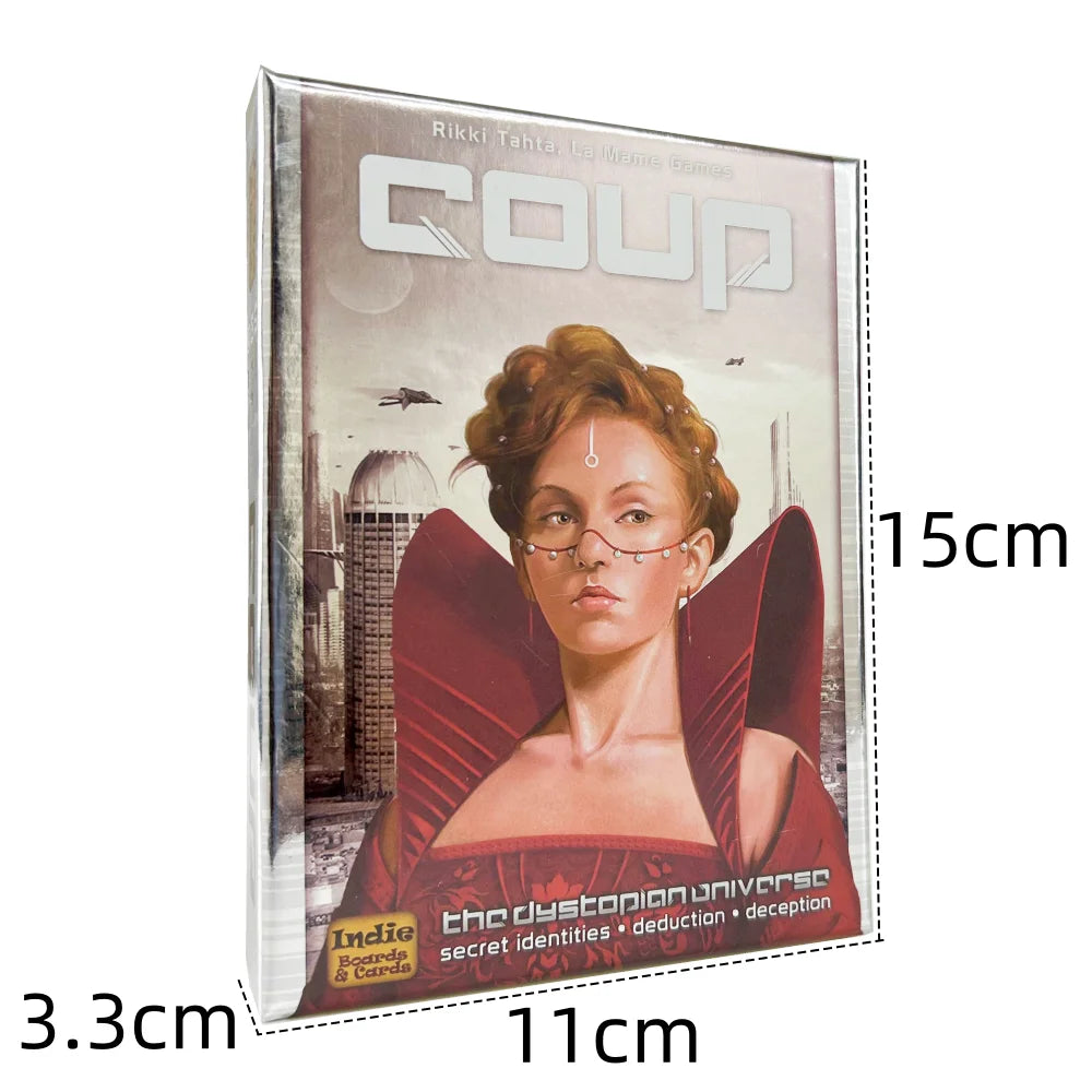 Coup Board Game Fast Fun Bluffing Party Game for 2-6 Players Perfect for Family Card Game Night Friends