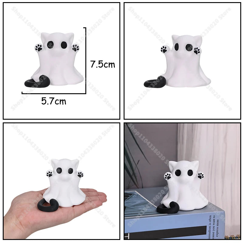 Light-Up Reading Ghost — Glowing Spooky-Cute Décor