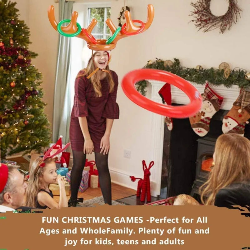 Inflatable Reindeer Antler Toss – The Ultimate Christmas Party Game!