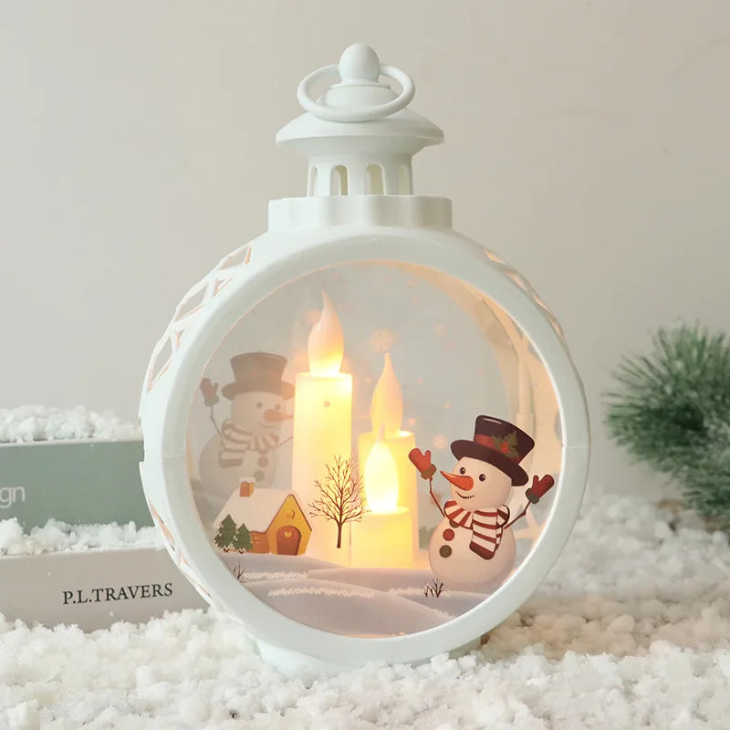 Retro Christmas Night Lights – Festive Mini Lamps for Windows, Desks & Holiday Displays