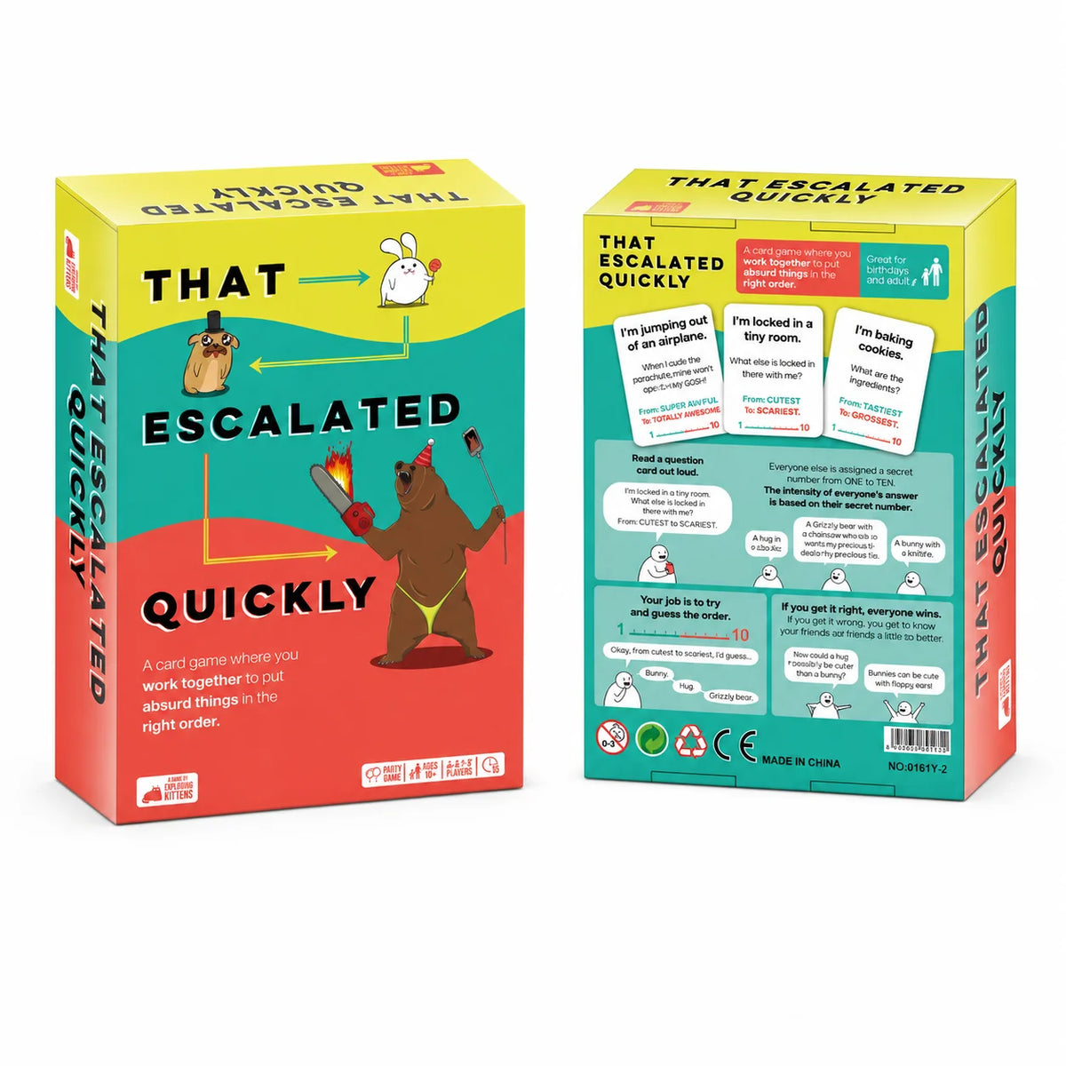 That Escalated Quickly — Hilarious Cooperative Party Card Game