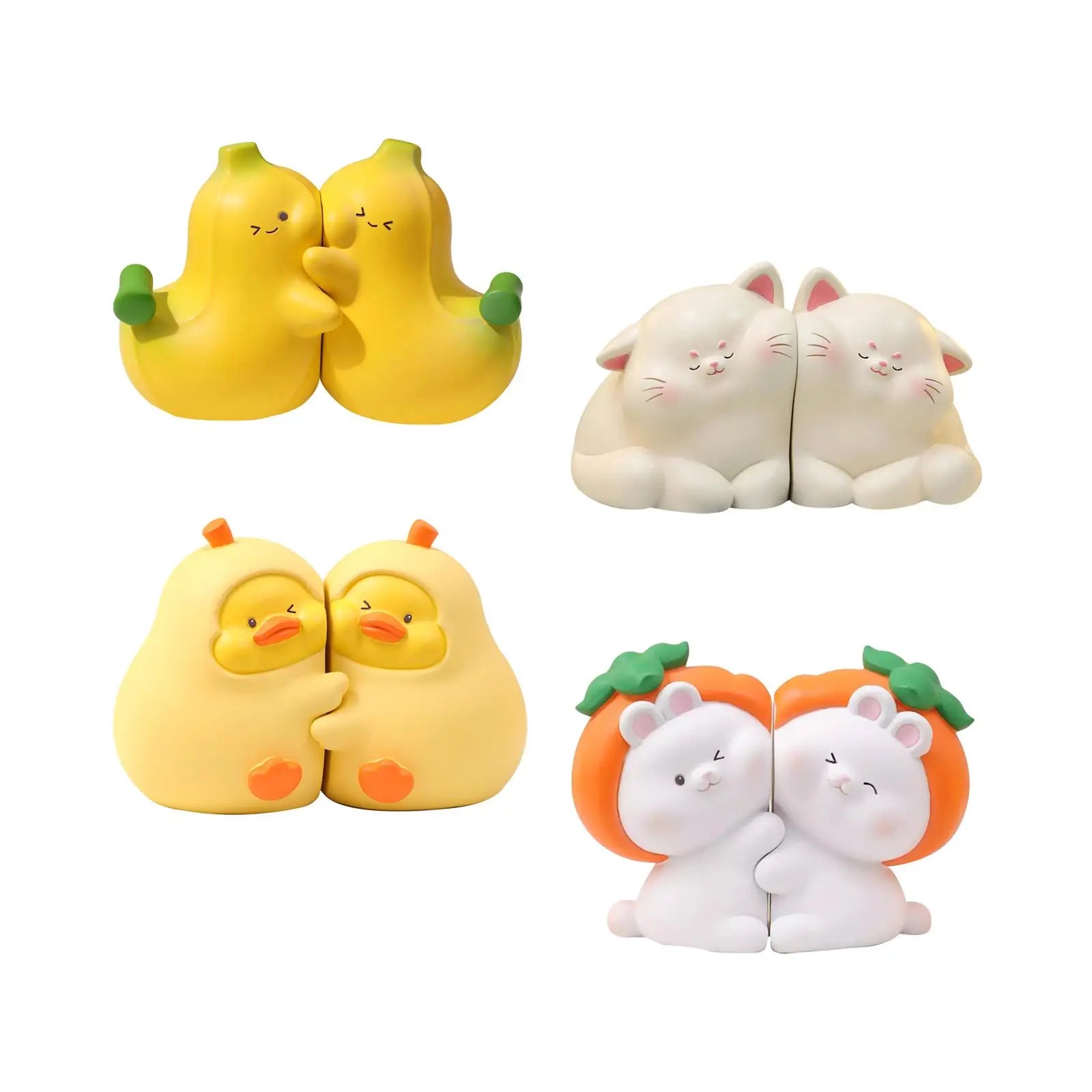 Cute Decorative Bookends - Choice of Cat, Duck, Rabbit or Banana